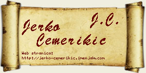 Jerko Čemerikić vizit kartica